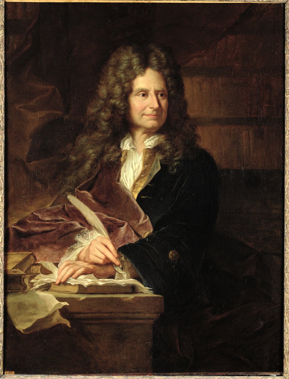 Nicolas Boileau (1636-1711) by Hyacinthe Francois Rigaud