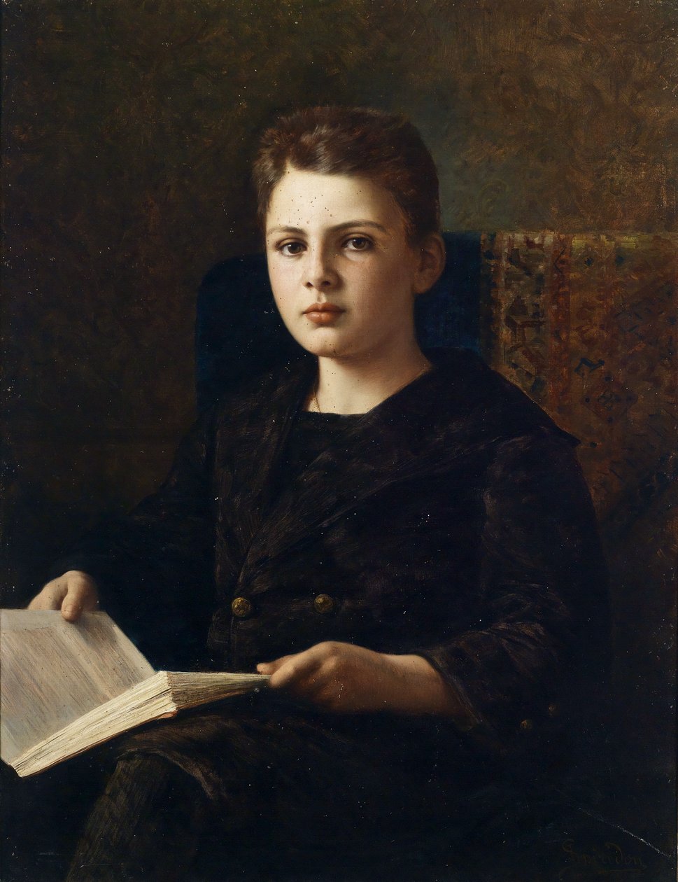 Portrait of the Young Oskar von Fraenkel by Ignace Spiridon