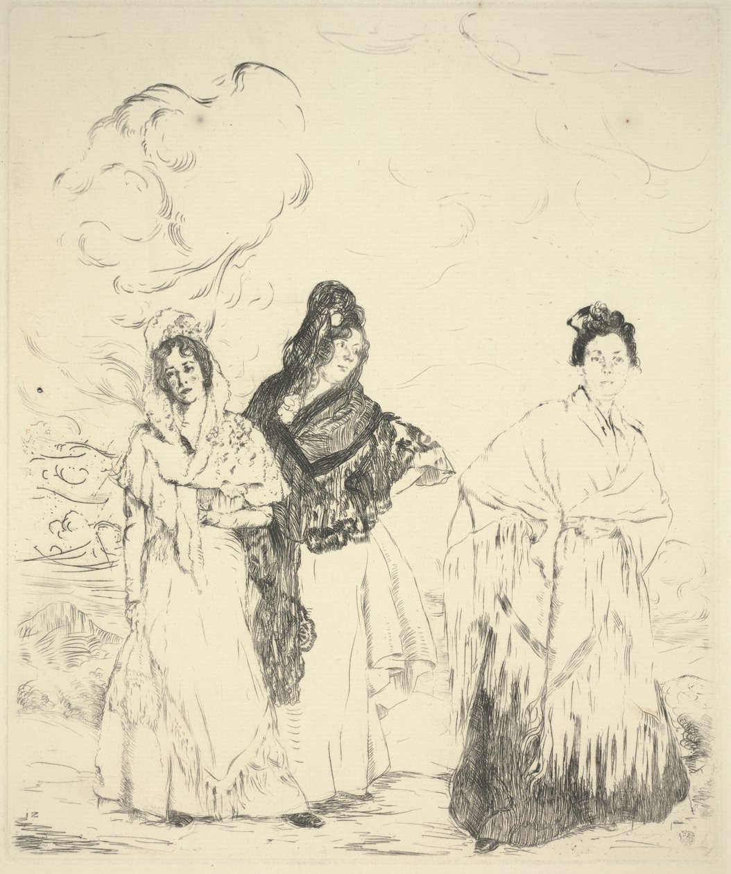 Las Manolas by Ignacio Zuloaga y Zabaleta