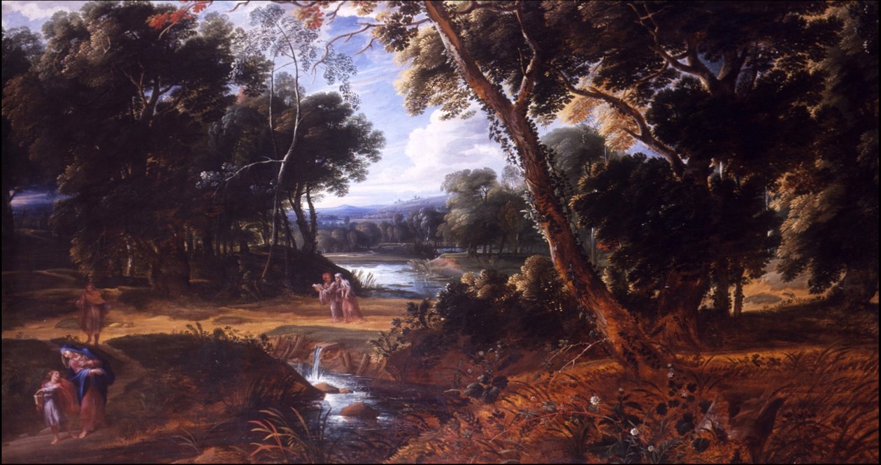 Landscape with the Madonna and Rediscovered Child by Ignatius van der Stock