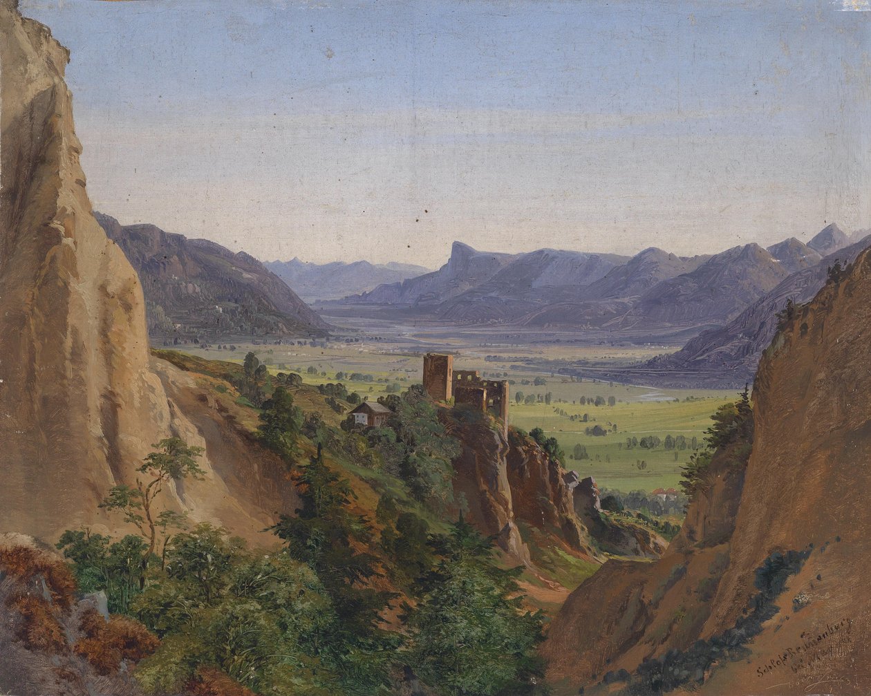 View of Brunnenburg near Merano and the Adige Valley by Ignaz Dorn