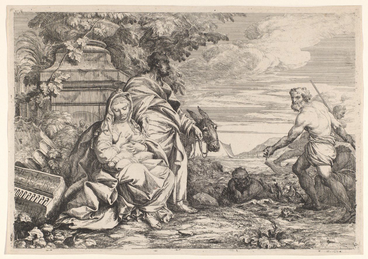 Rest on the Flight into Egypt by Ignaz Bendl
