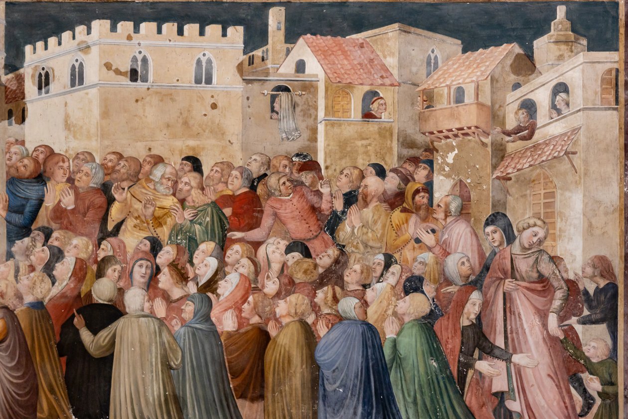Detail of frescoes by Ilario and others Ugolino di Prete