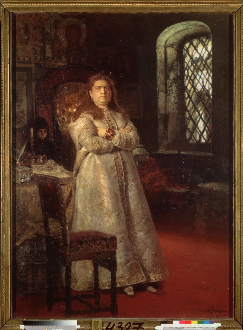 The Regent Sophia Alexeievna Romanova by Ilya Efimovich Repin