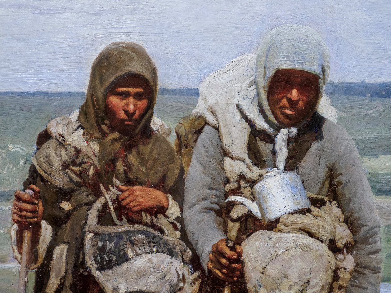 Pious Women on Pilgrimage (detail) by Ilya Efimovich Repin