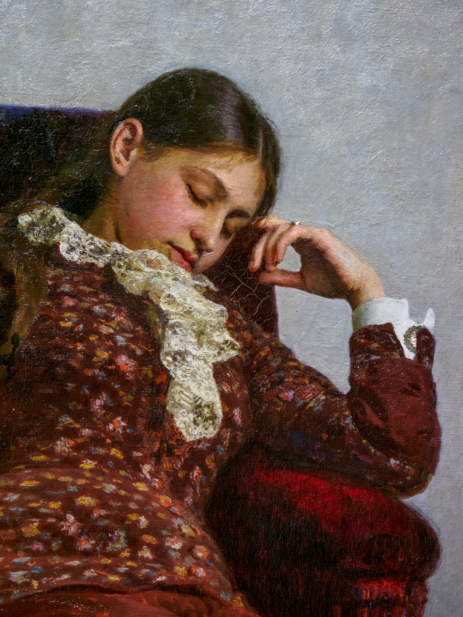 Rest (detail) by Ilya Efimovich Repin