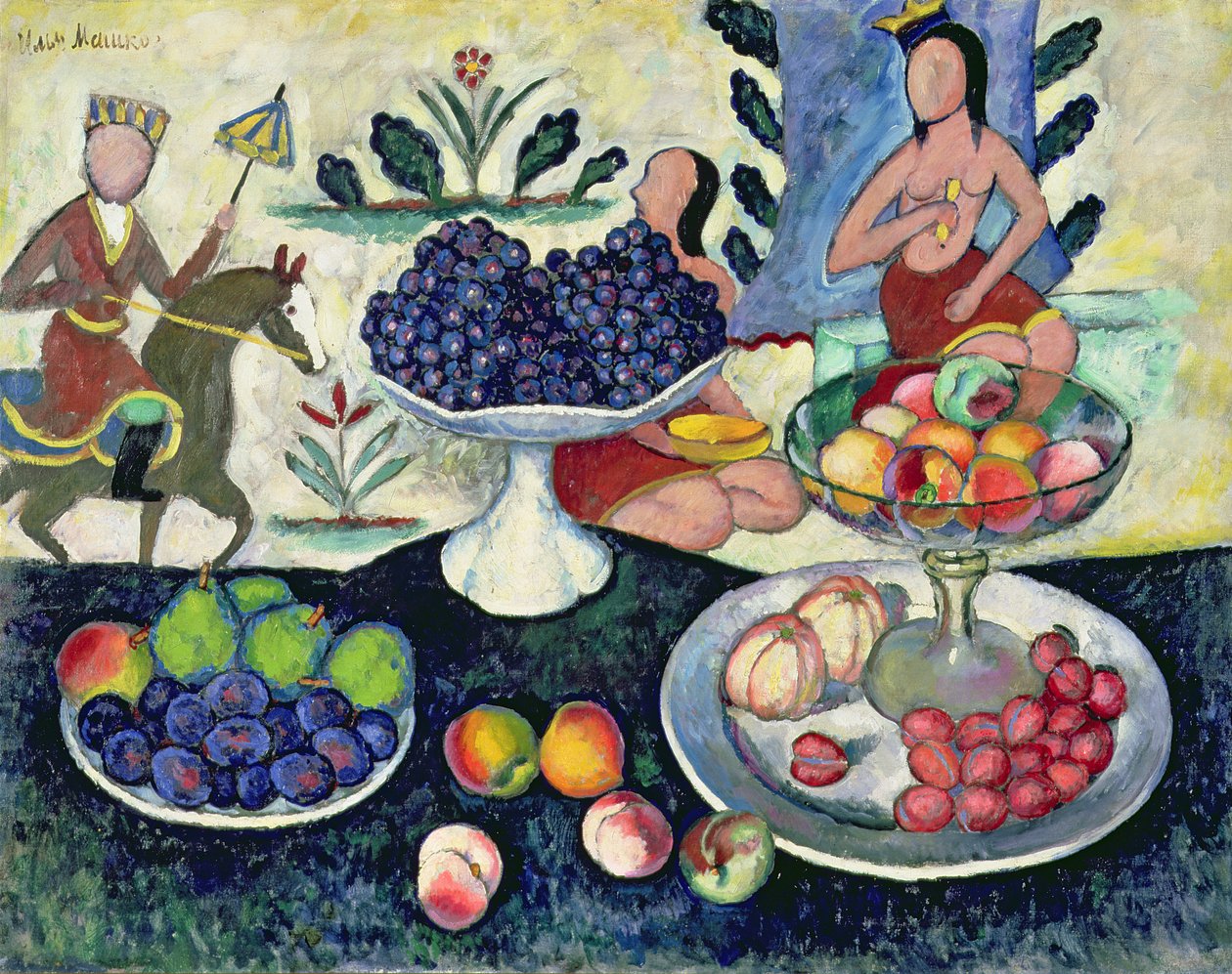 Still Life of Fruit by Ilya Ivanovich Mashkov