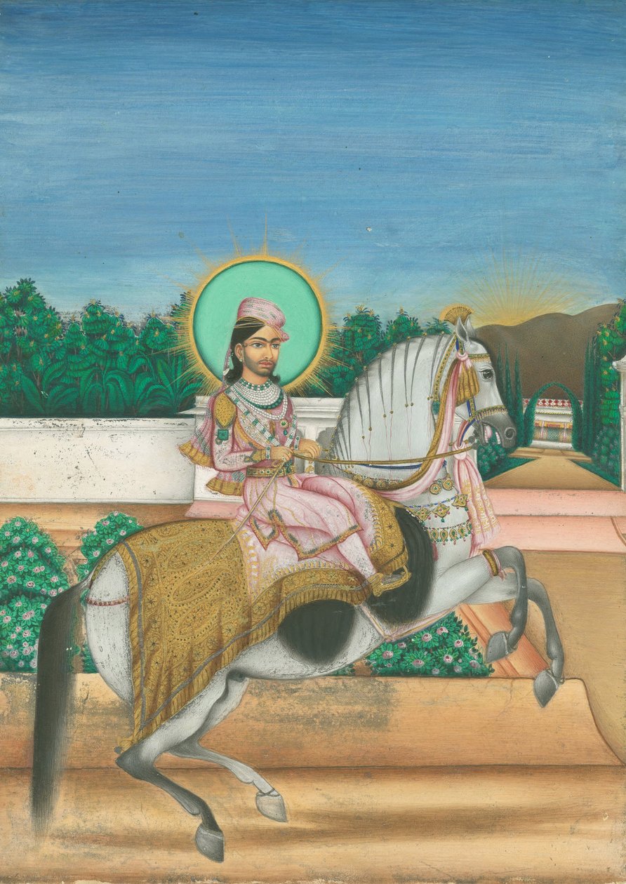 Sheodan Singh, Maharaja of Alwar, ca 1820 by Indian Art