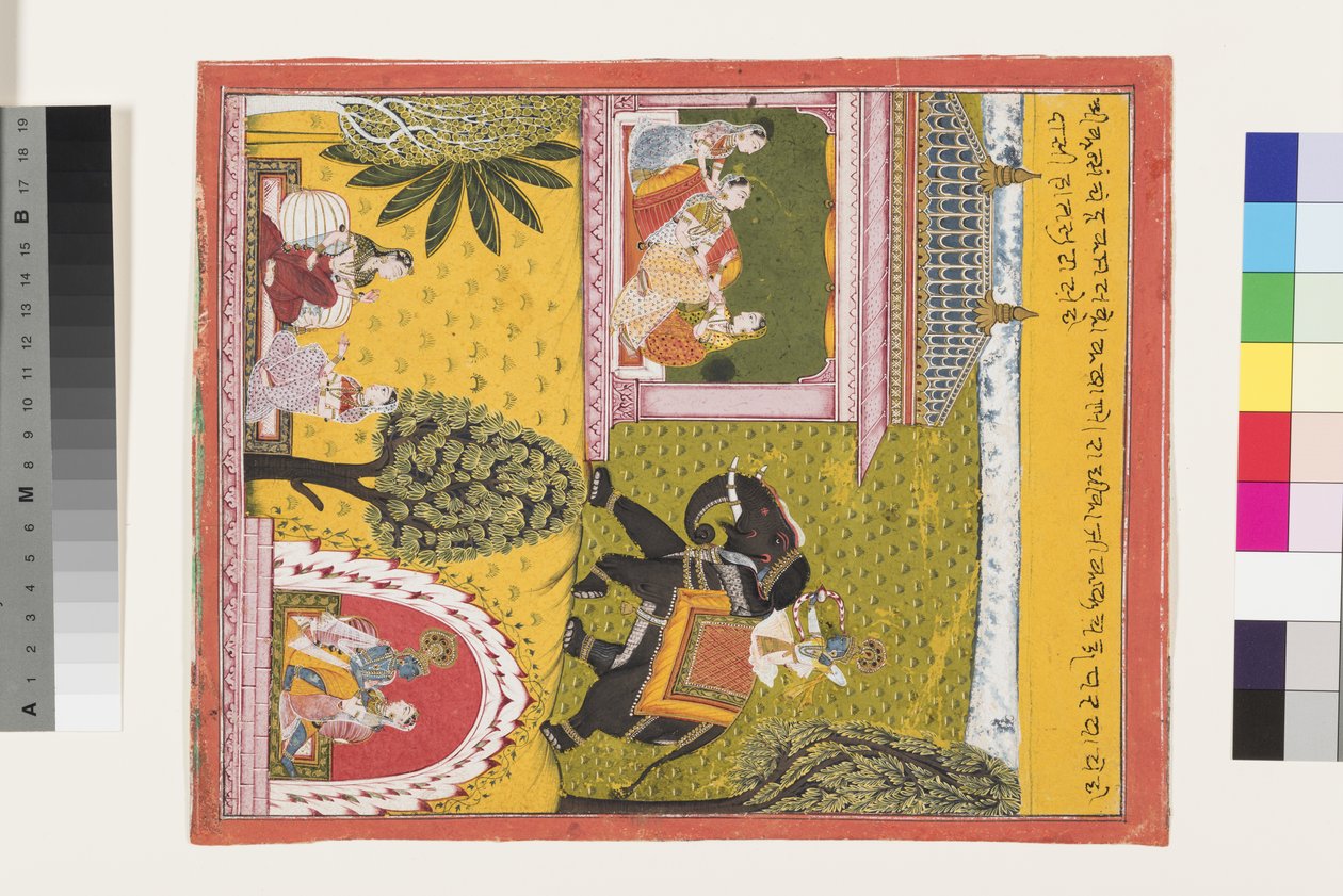 Krishna Comes to the Lovesick Radha by Indian School