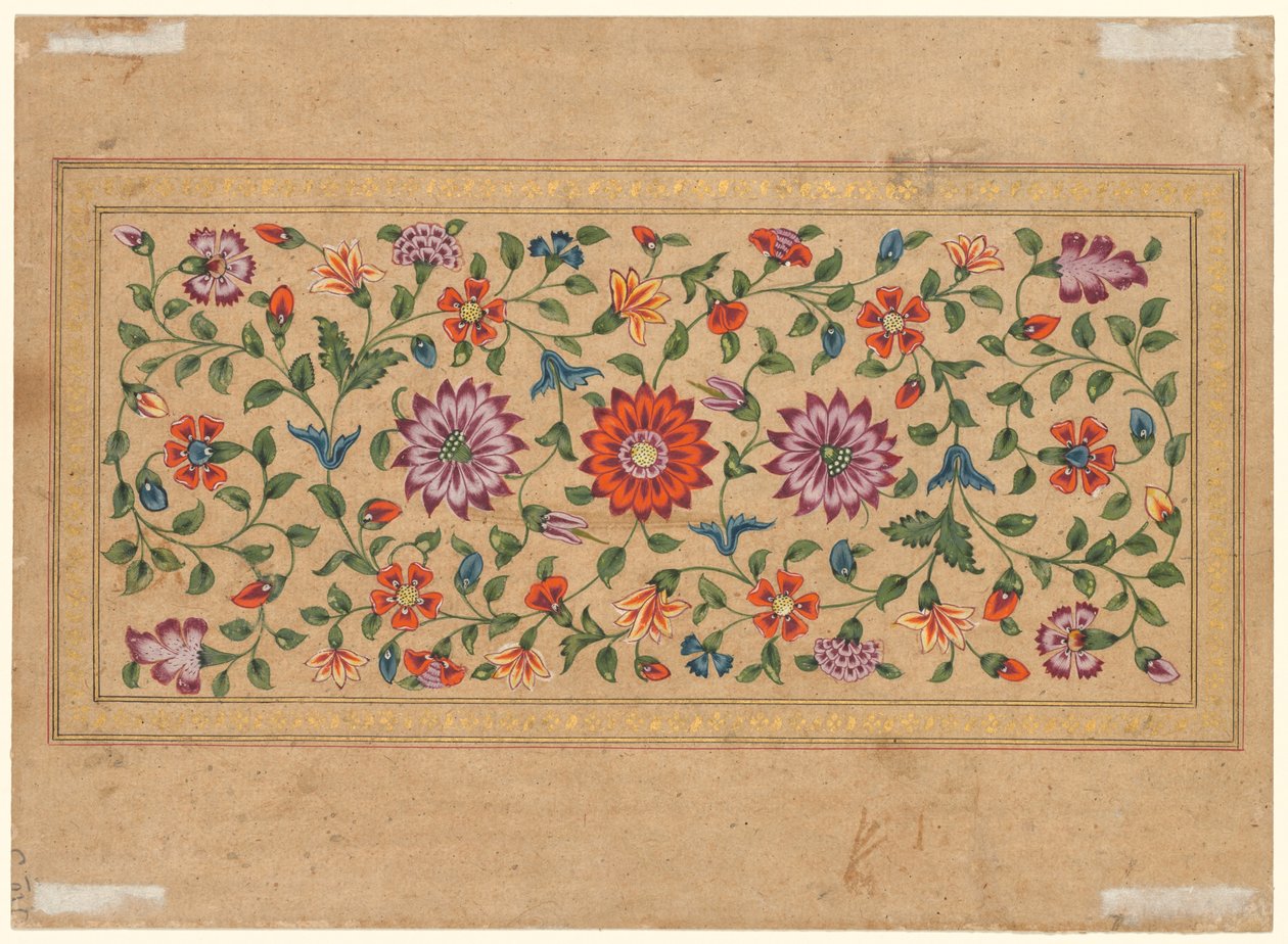 Scrolling Floral Vines by Indian School
