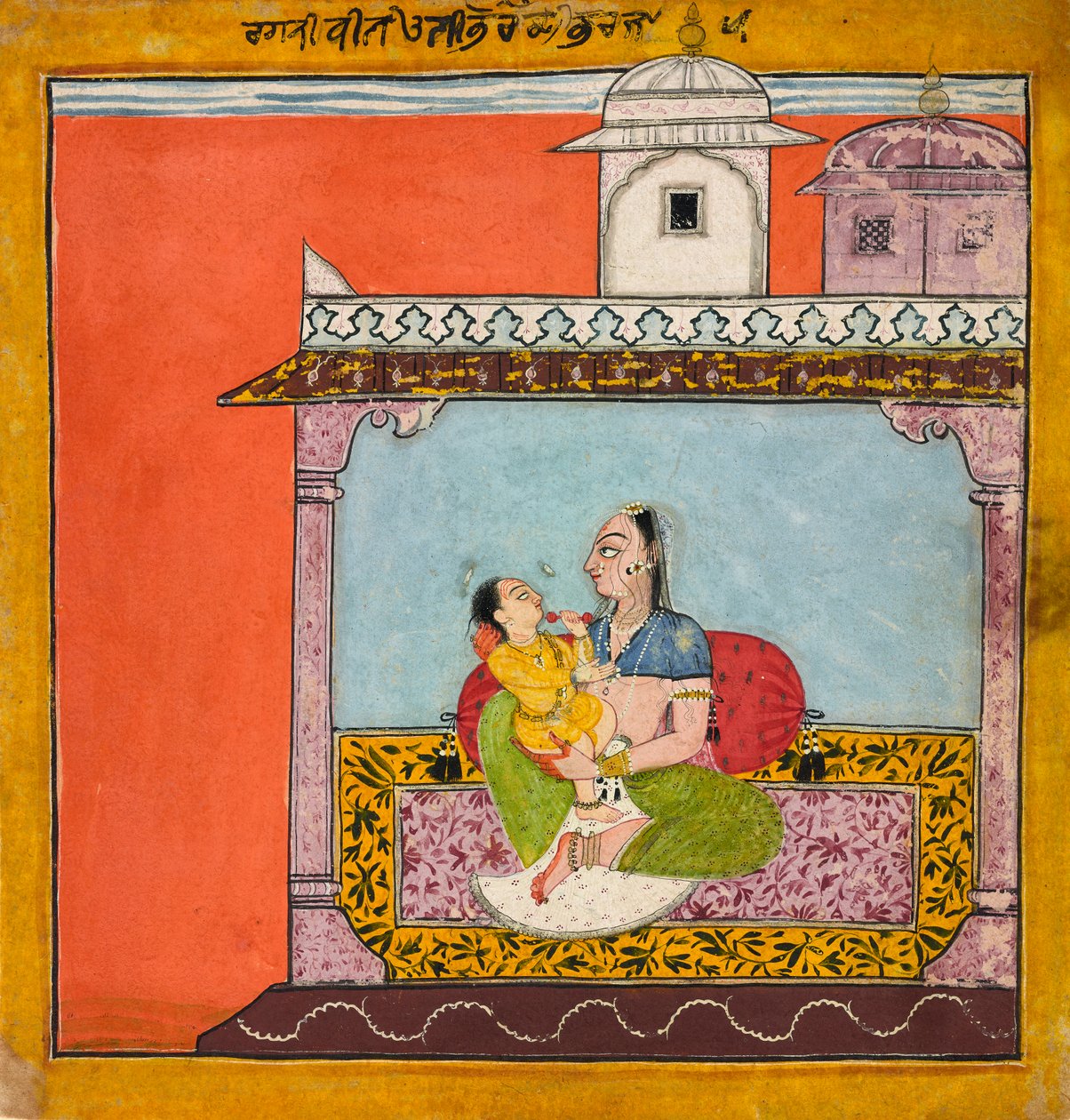 Vilaval Ragini, from a Ragamala by Indian School