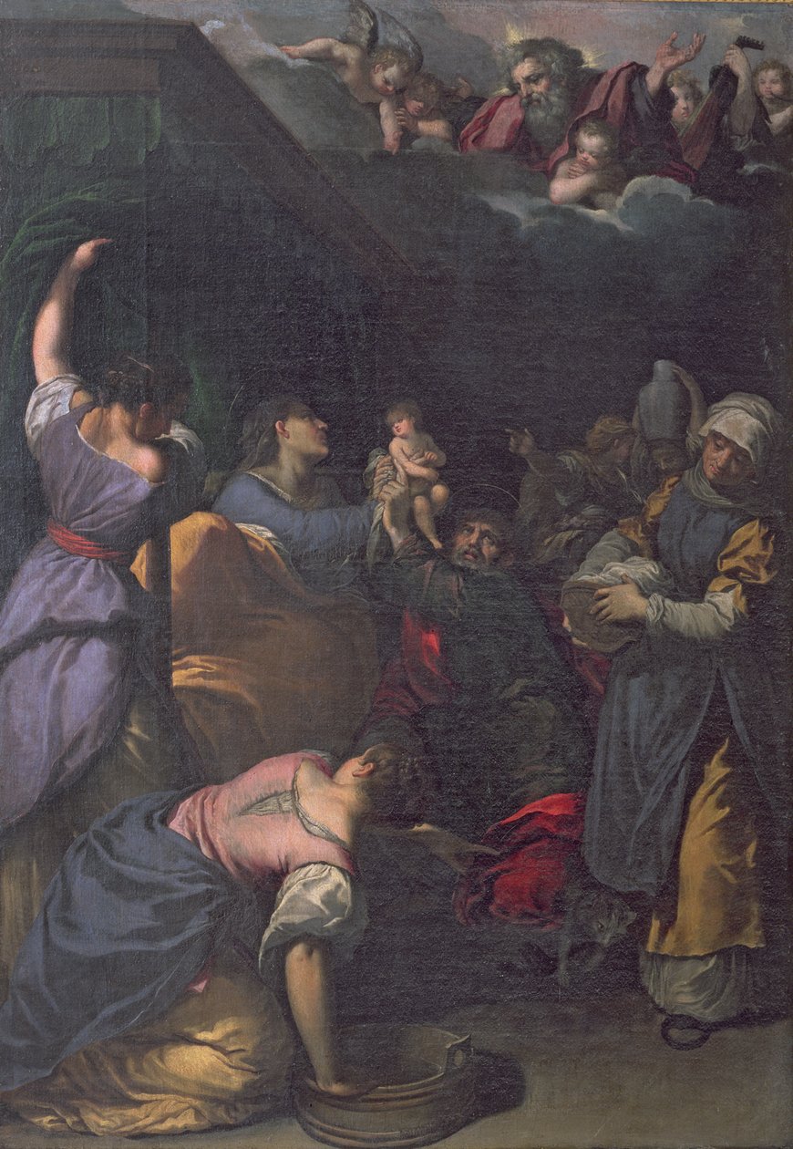 Birth of the Virgin, 1610-15 by Ippolito Scarsella