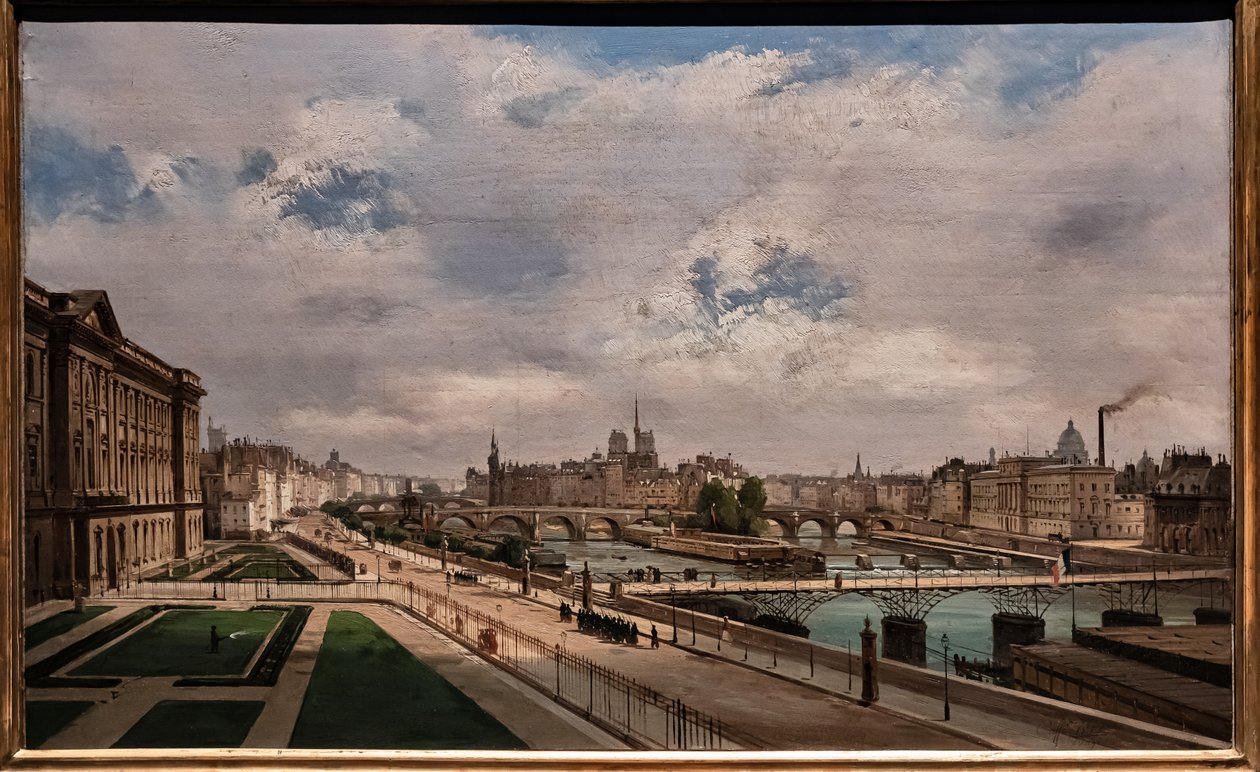 View of Paris from the Louvre Palace by Ippolito Caffi