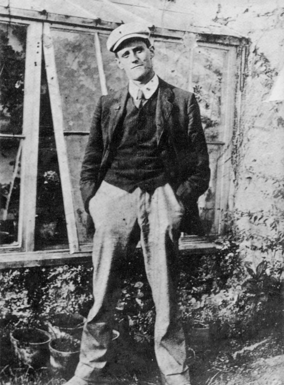 James Joyce in the Garden of His Friend Constantine Curran in Dublin, 1904 by Irish Photographer