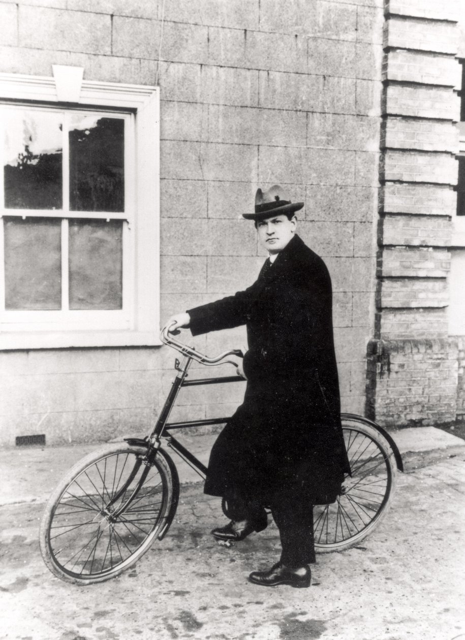 Michael Collins with his famous bicycle by Irish Photographer