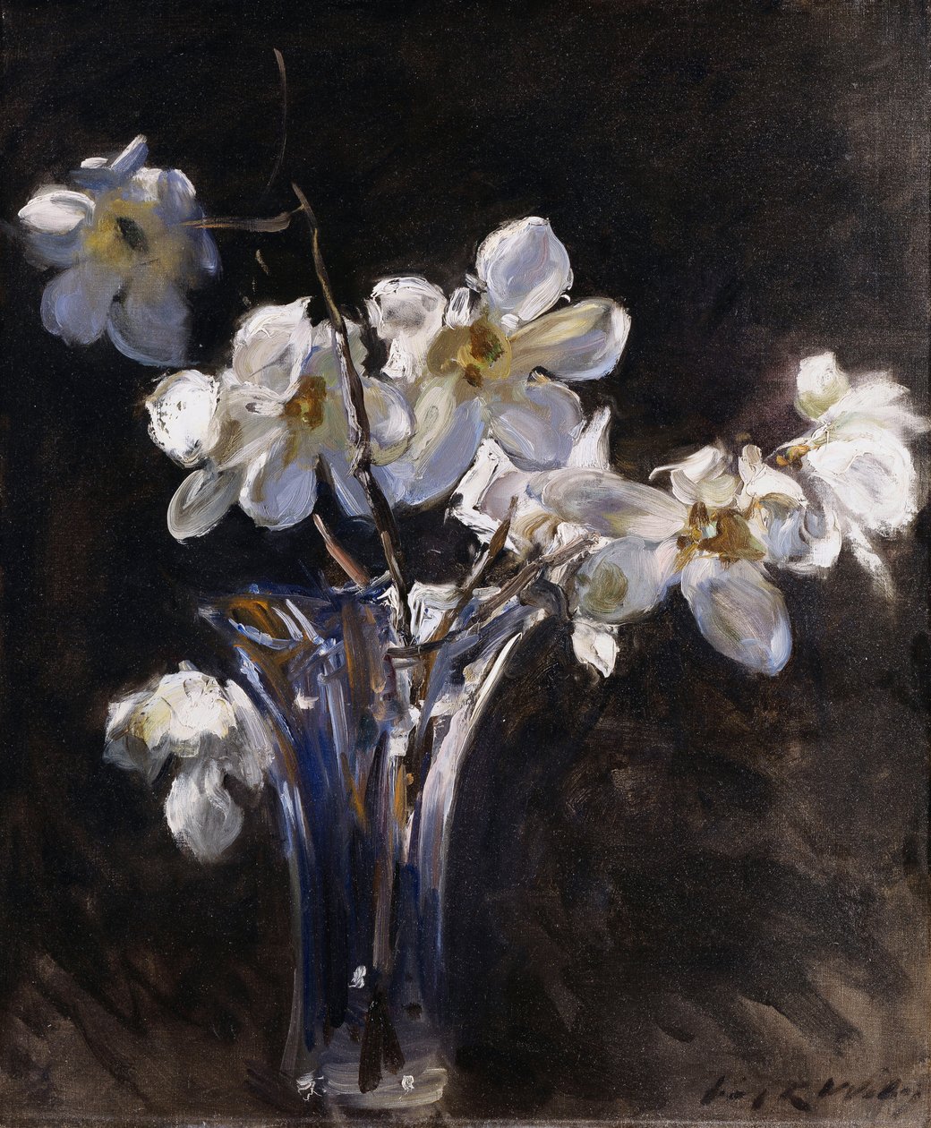 Magnolias in a Vase by Irving Ramsay Wiles