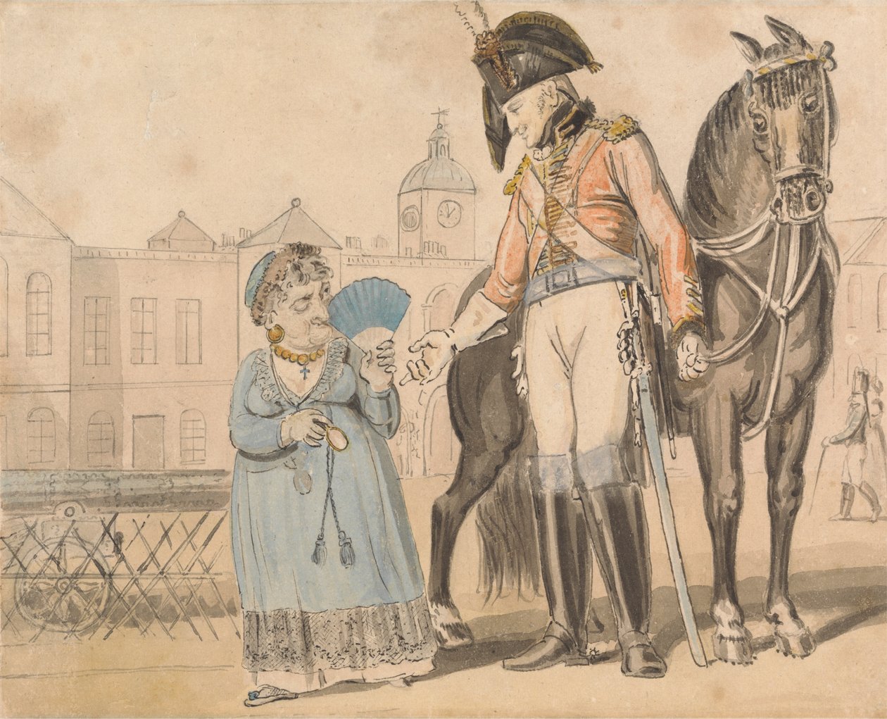 Comic Song: The Bold Dragoon by Isaac Cruikshank