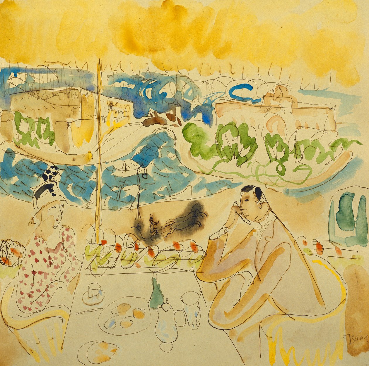 Lunch by the River by Isaac Grunwald