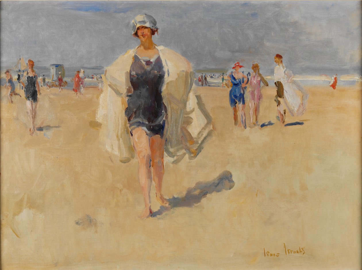 Lady on the Beach at Viareggio by Isaac Israels