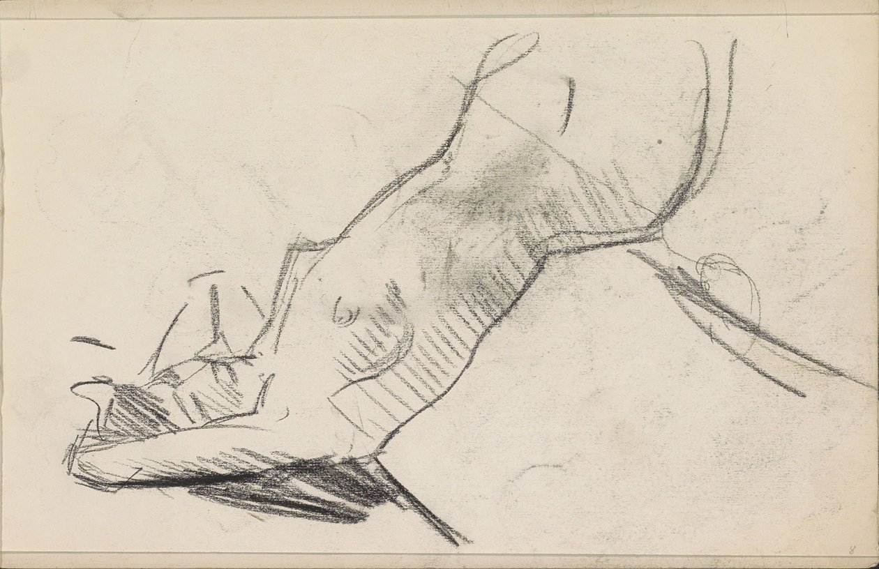 Reclining Female Nude by Isaac Israels