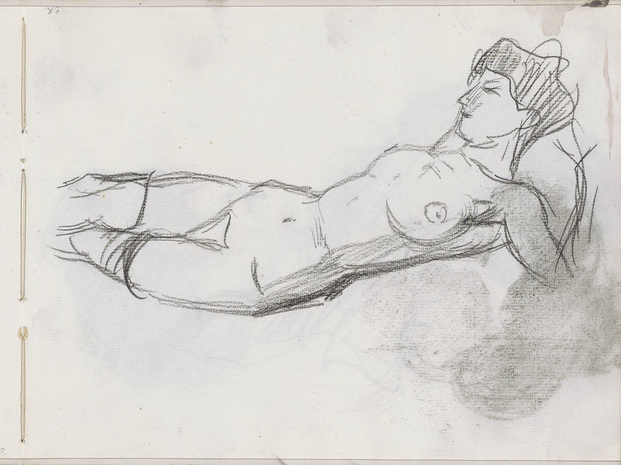 Reclining Female Nude by Isaac Israels