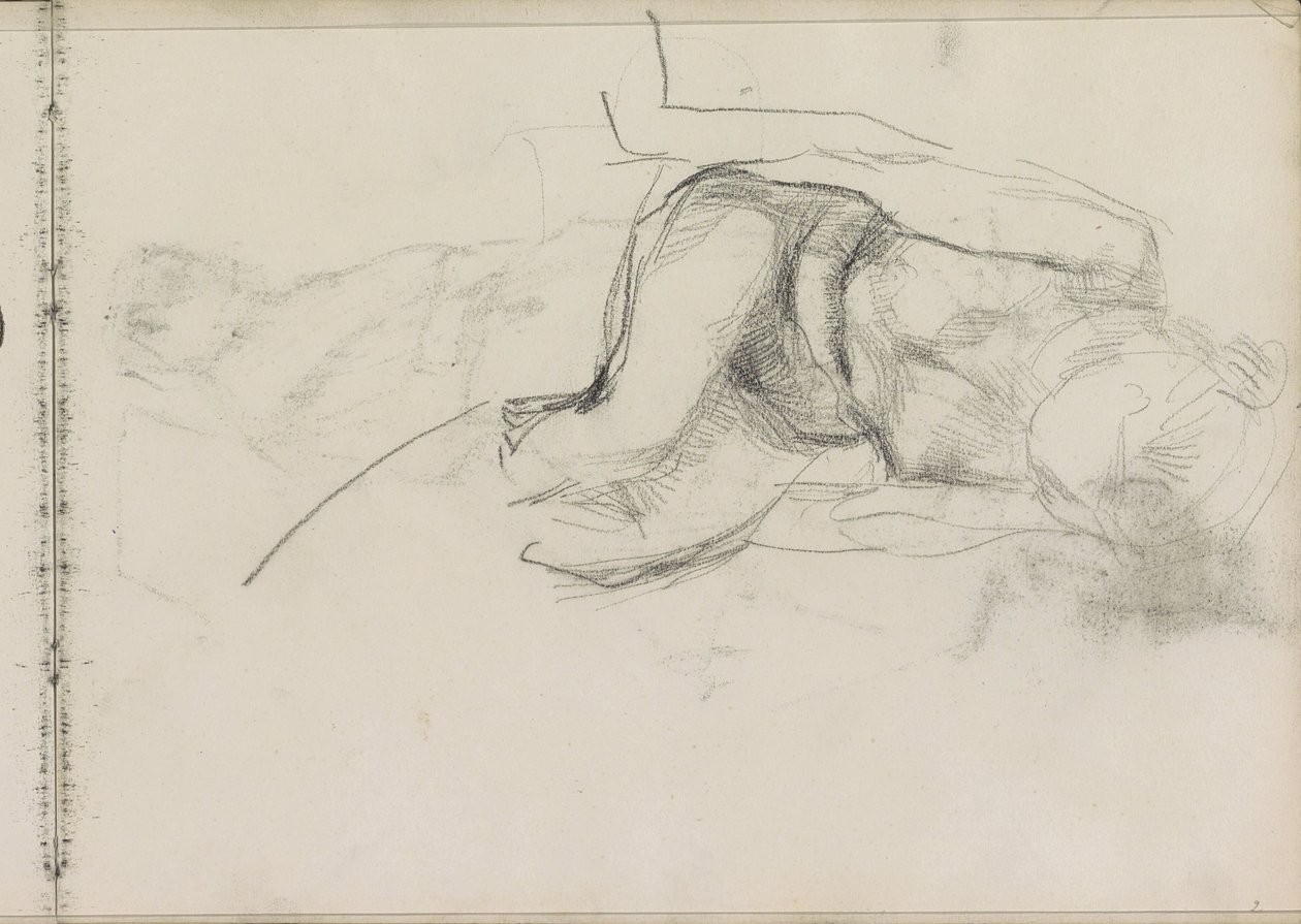 Seated Female Nude by Isaac Israels