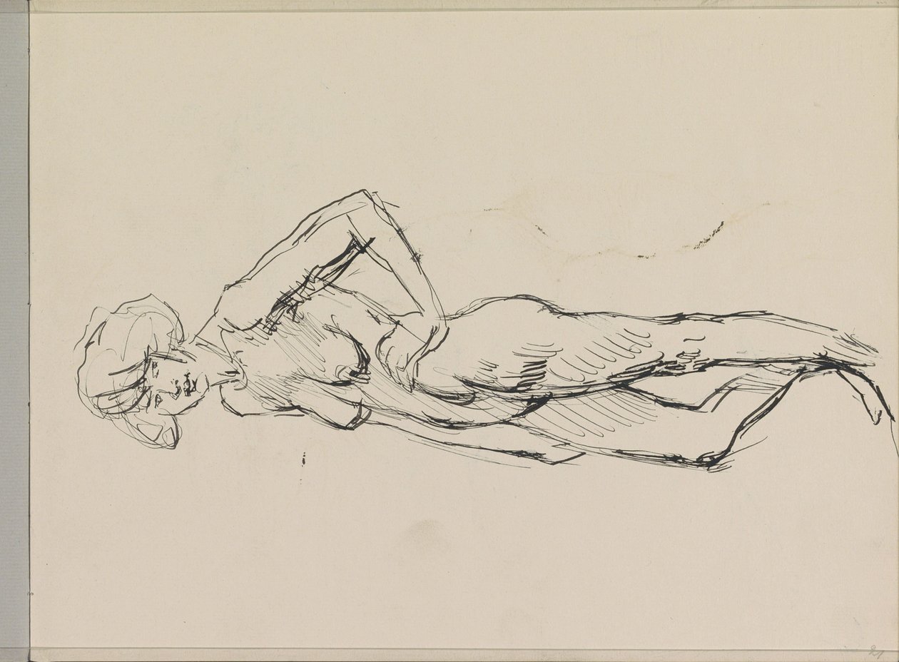 Standing Female Nude by Isaac Israels