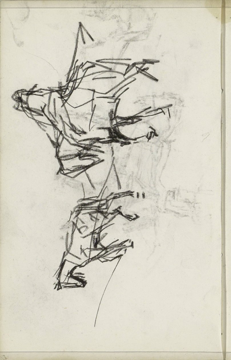 Two Horses with a Rider by Isaac Israels