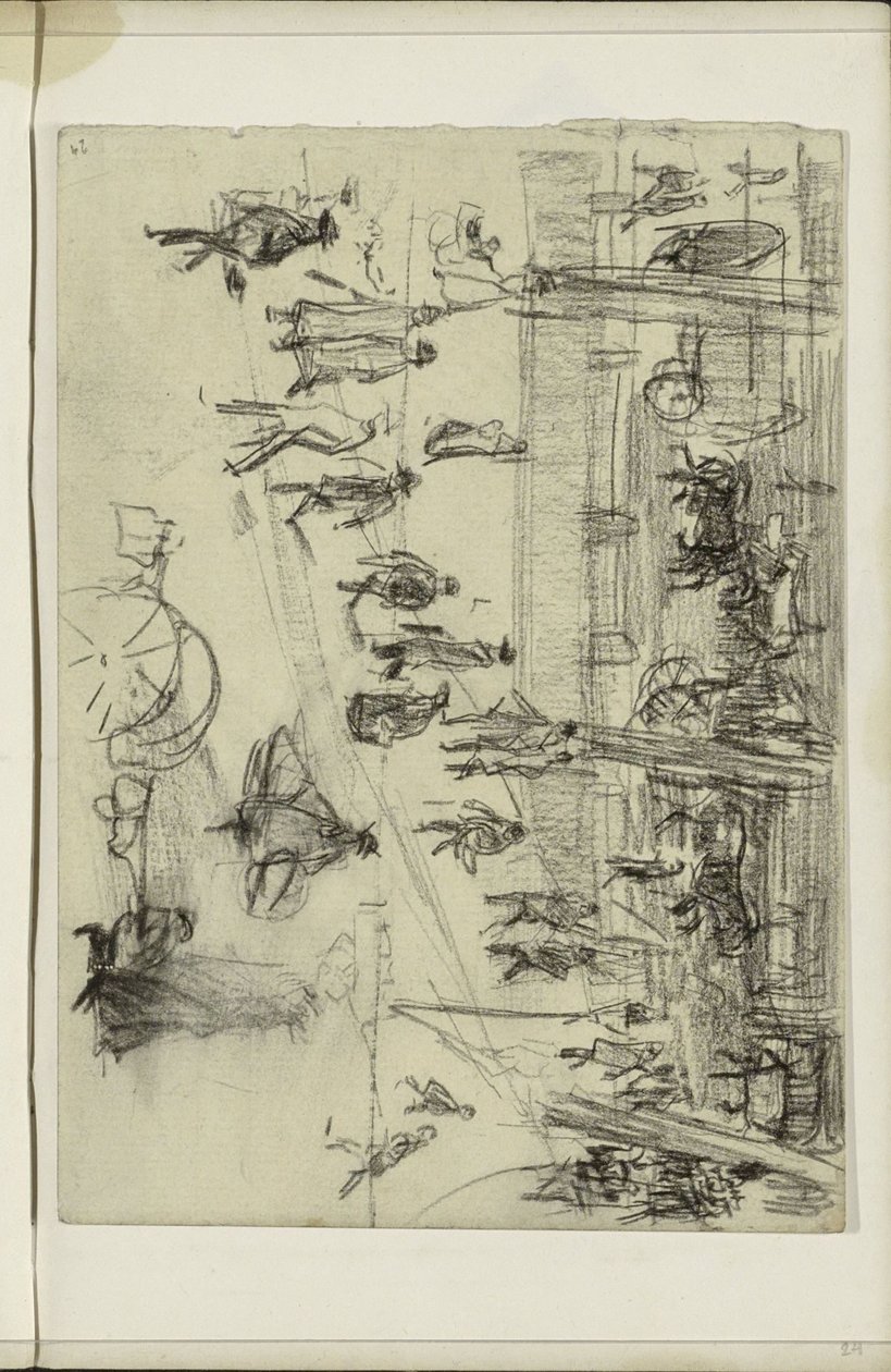 Walking Figures by Isaac Israels