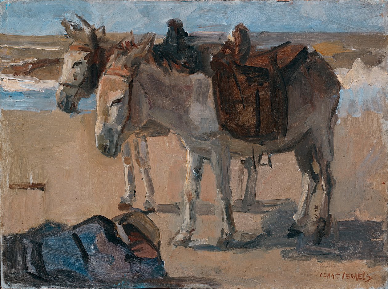 Two Donkeys by Isaac Israels