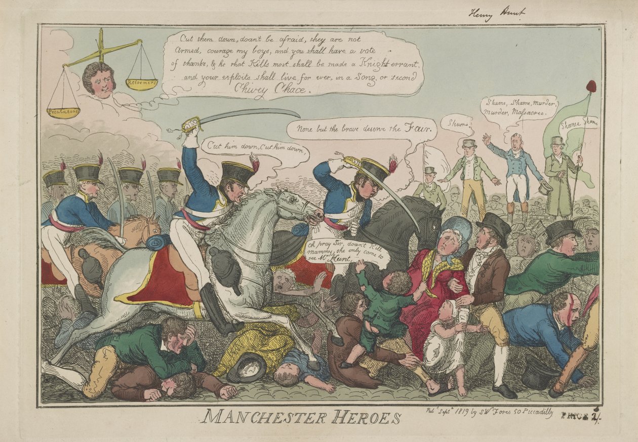 Manchester Heroes by Isaac Robert Cruikshank