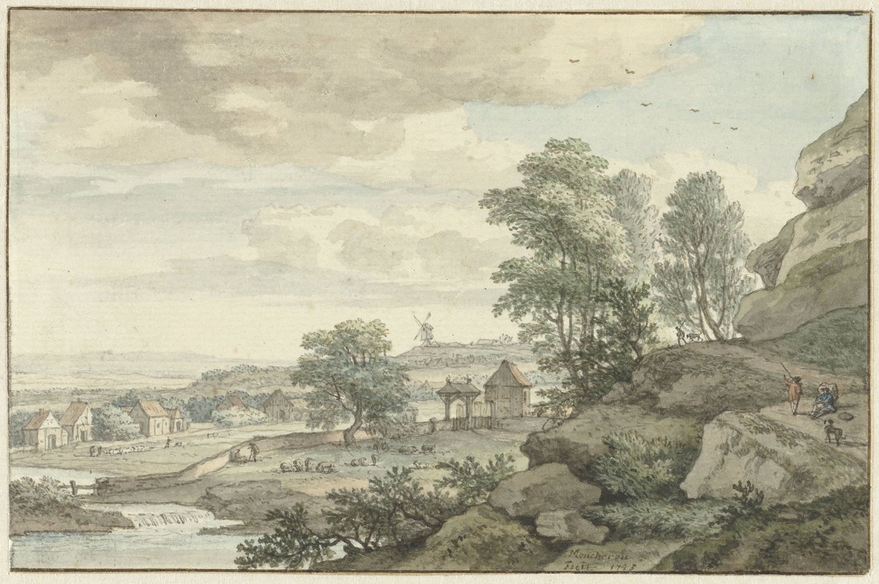 View in the Vicinity of Bentheim by Isaac de Moucheron