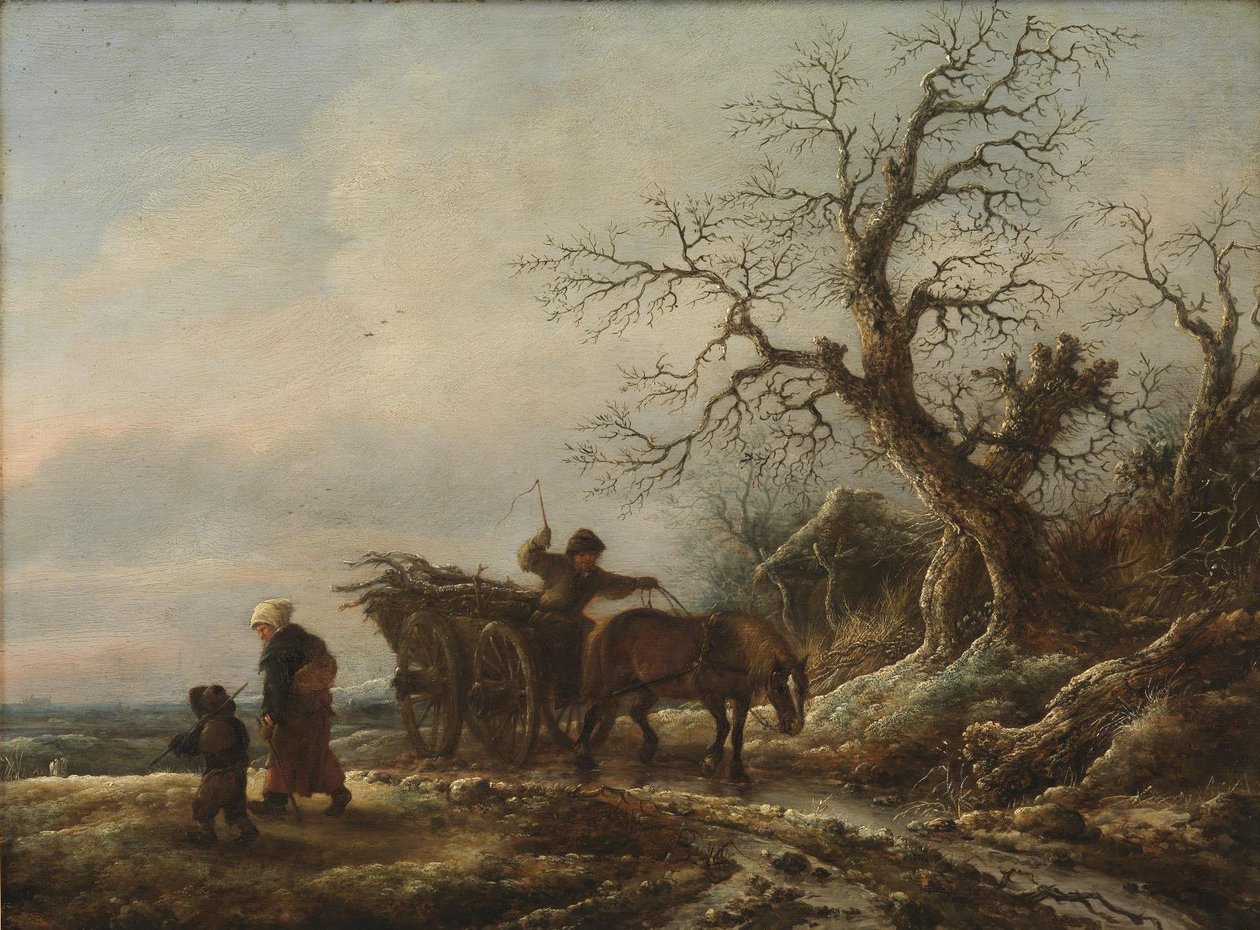 A Winter Scene by Isaack van Ostade