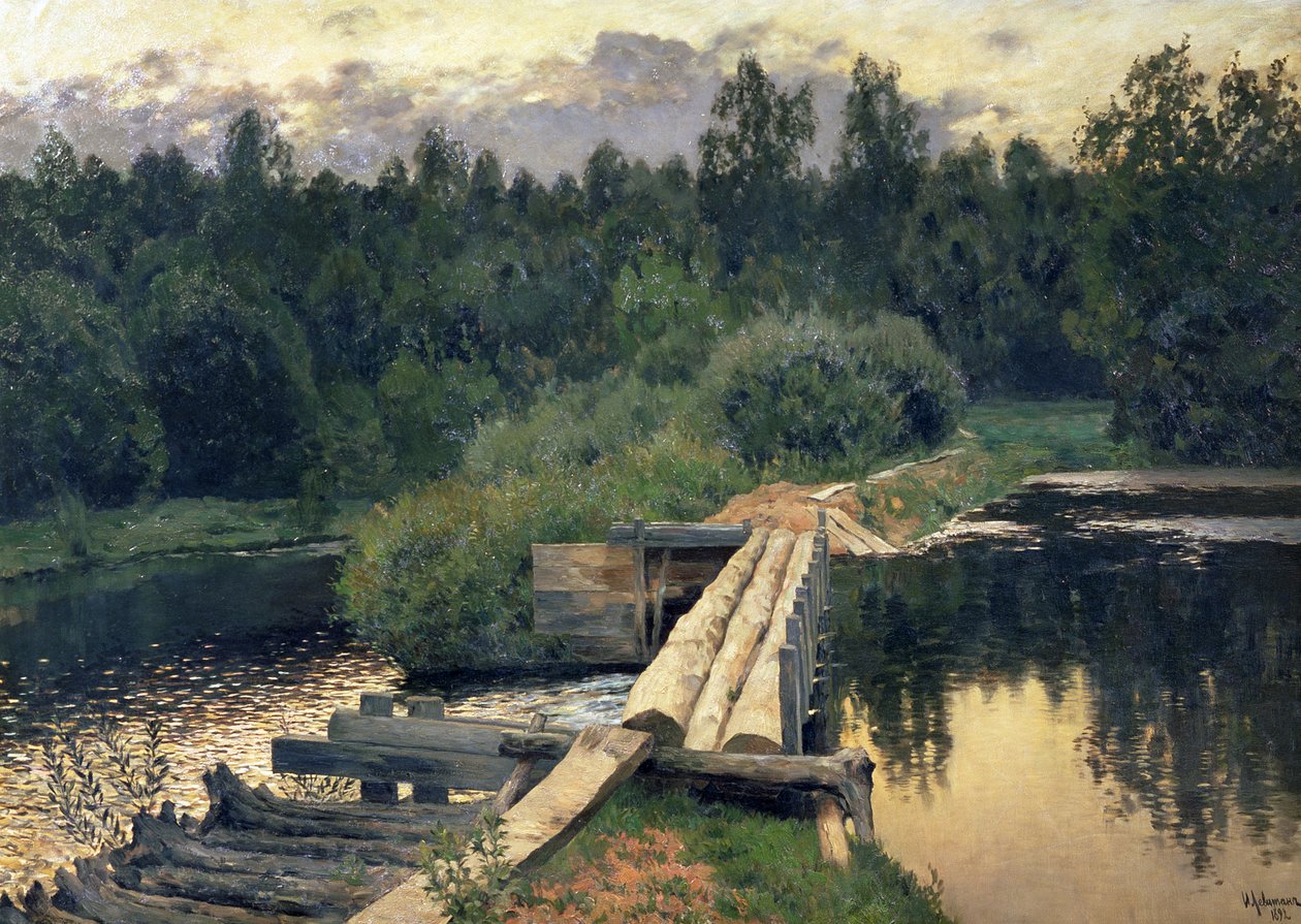 At the Shallow by Isaak Ilyich Levitan