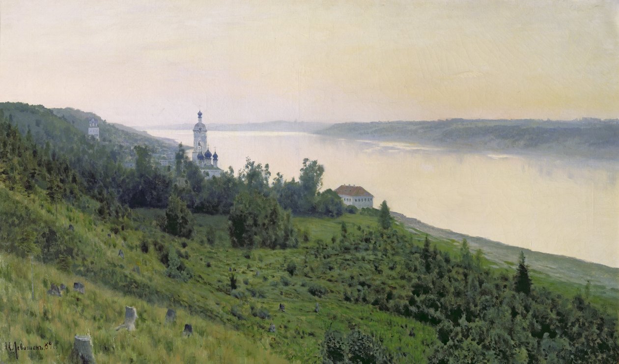 Cold Landscape by Isaak Ilyich Levitan