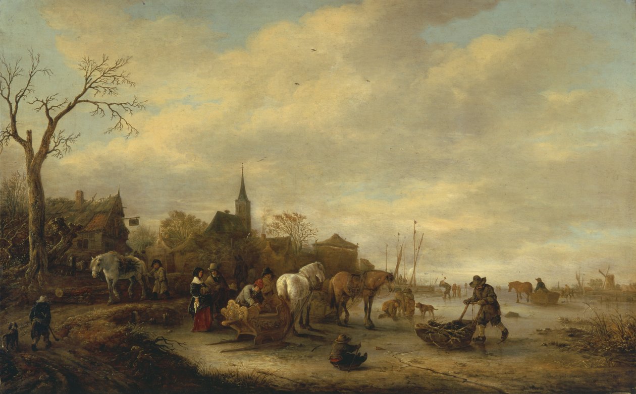 Winter Scene by Isack van Ostade