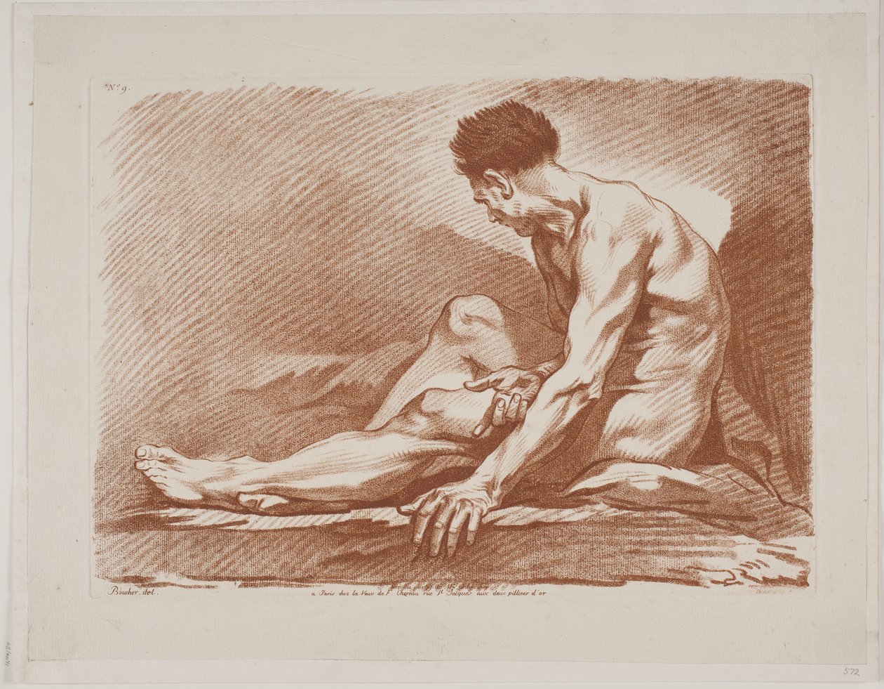 Seated Male Model by Isak Henningsen
