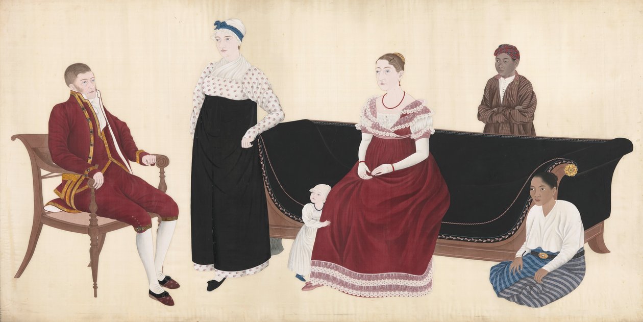 Portrait of the Cock Blomhoff Family by Ishizaki Yūshi