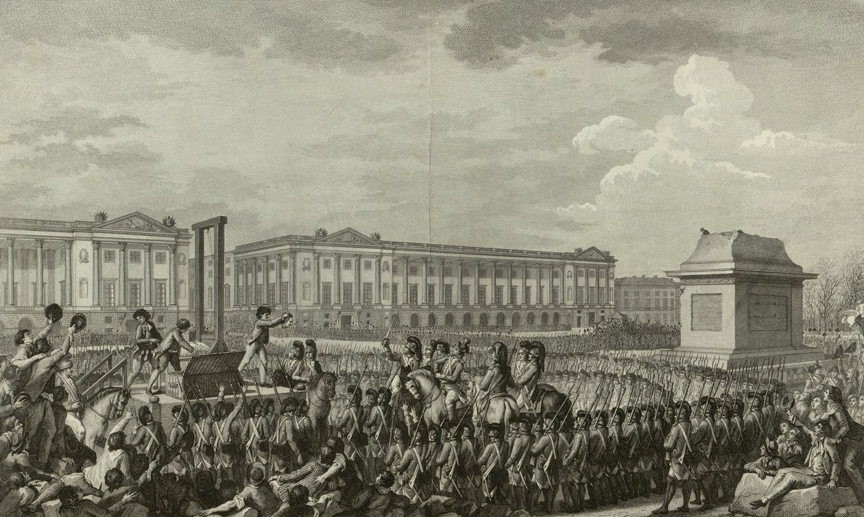 Execution of Louis XVI by Isidore Stanislas Helman