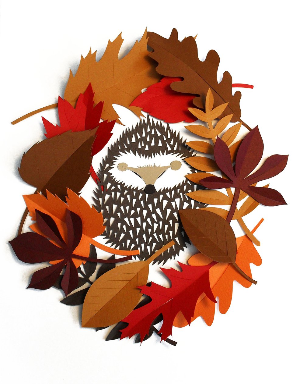 Hedgehog Wreath, 2015 by Isobel Barber