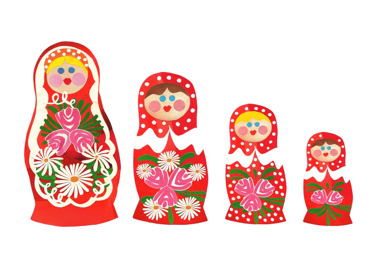 Russian dolls, 2014 by Isobel Barber