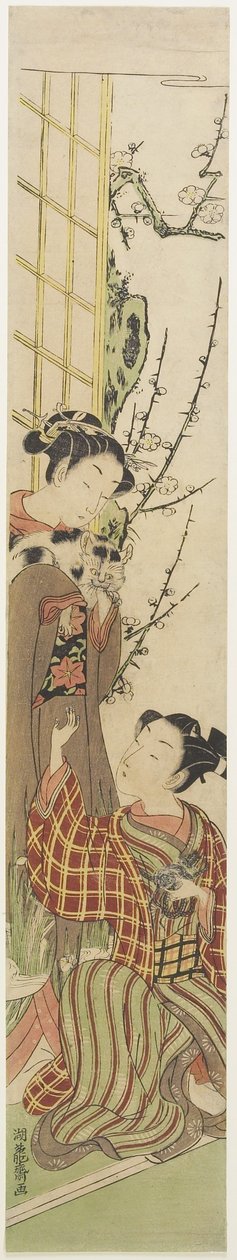 Cat and Mouse, c. 1780 by Isoda Koryusai