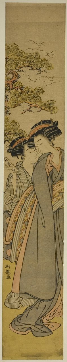 Delivering a Love Letter by Isoda Koryusai