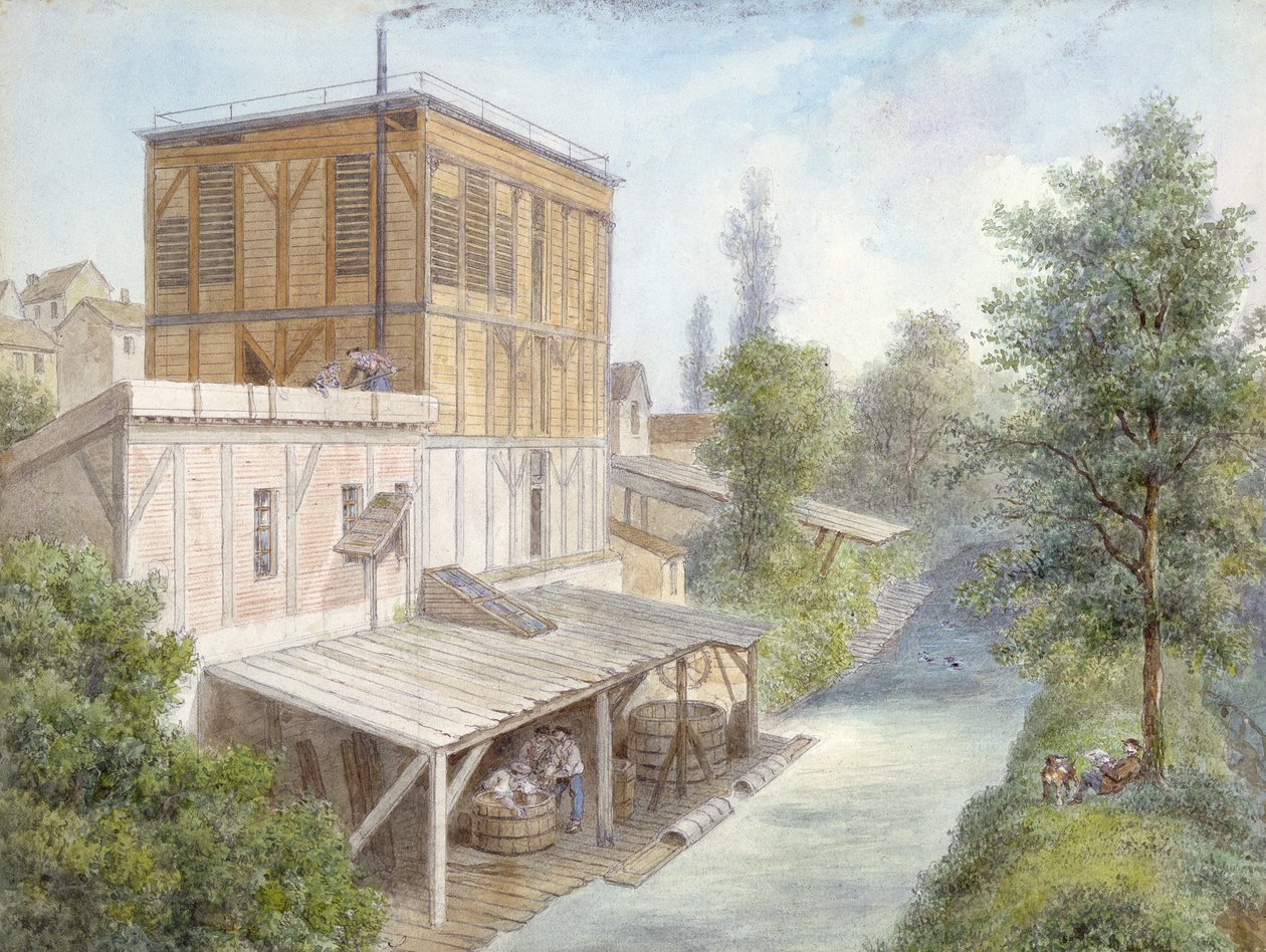 The Bievre at Gentilly by Isodore Laurent Deroy