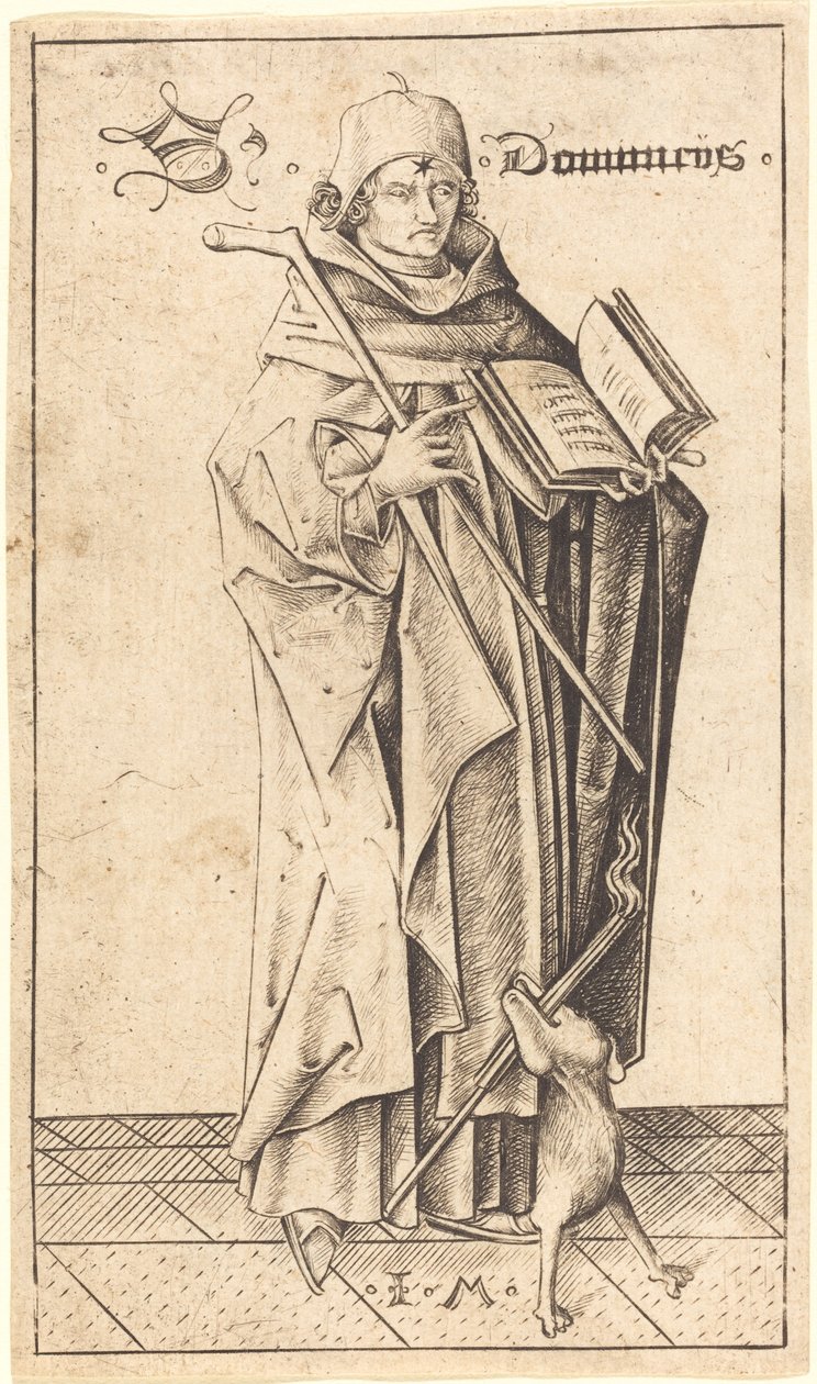 Saint Dominic by Israhel van Meckenem