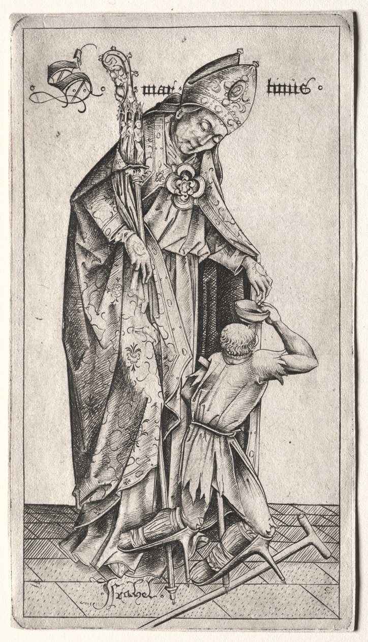 St. Martin by Israhel van Meckenem