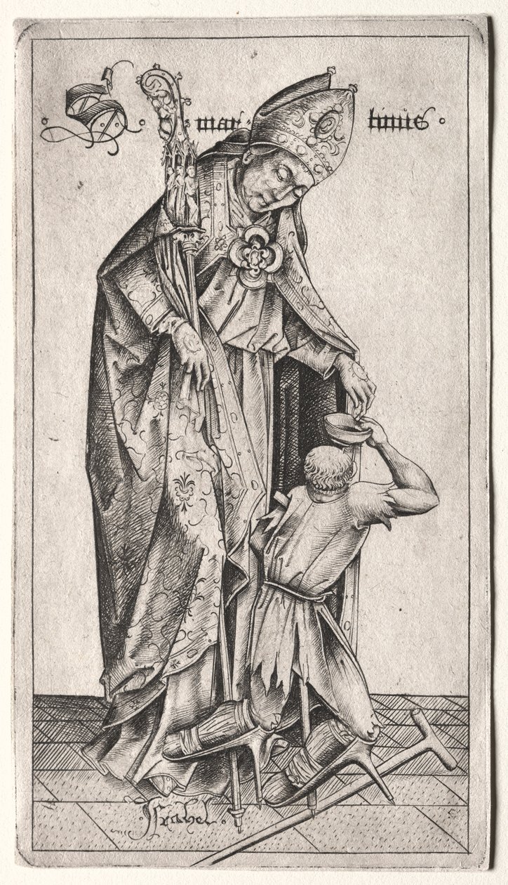 St. Martin by Israhel van Meckenem