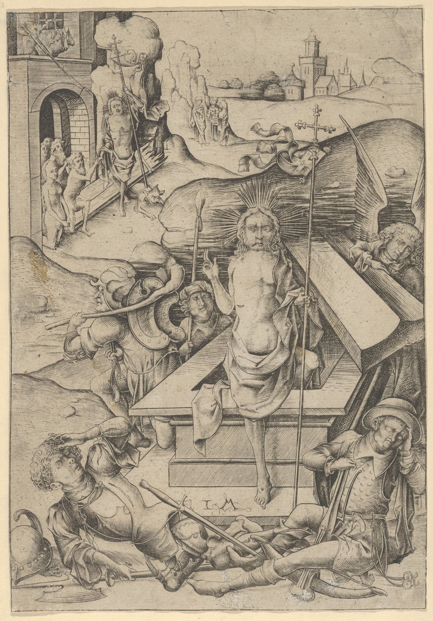 The Resurrection by Israhel van Meckenem