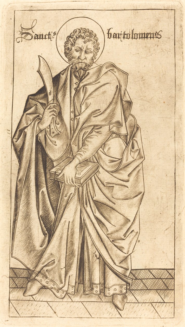 Saint Bartholomew by Israhel van Meckenem after Master E.S.