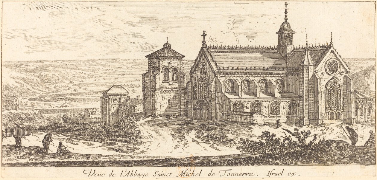 View of the Abbey Saint Michel de Tonnerre by Israël Silvestre